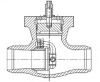 Клапан обратный под приварку Т-123бс DN 200 PN 10,0 МПа Т300 °С, корпус ст. 25Л