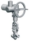 Клапан (вентиль) запорный под приварку с электроприводом (792-Э-0а-01) 1052-65-Э DN 65 PN 23,5 МПа Т250 °С , корпус ст. 20