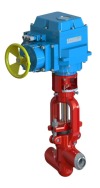 Клапан регулирующий под приварку с электроприводом (ПЭМ-Б1У-У2) 10с-5-5Э DN 50 PN 25,0 МПа Т350 °С, корпус ст. 20