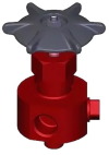 Клапан (вентиль) запорный под приварку ручной 1с-17-2 DN 10 PN 13,7 МПа Т560 °С, корпус ст. 12Х1МФ