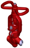Клапан (вентиль) запорный под приварку ручной 1054-50-0 DN 50 PN 37,3 МПа Т280 °С, корпус ст. 20