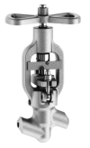 Клапан (вентиль) запорный под приварку ручной 1055-32-0 DN 32 PN 25,0 МПа Т545 °С, корпус ст. 12Х1МФ