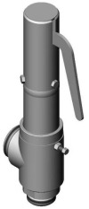 Клапан предохранительный цапковый 17с-1-3 DN 40 PN 1,0 МПа Т250 °С, корпус ст. 20
