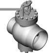 Клапан регулирующий под приварку ручной 6с-8-2 DN 200 PN 6,3 МПа Т425 °С, корпус ст. 25Л