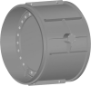 Клапан обратный поворотный с демпфером под приварку 19с20р DN 2200 PN 0,63 МПа У1, корпус ст. 20
