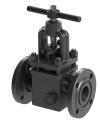 Клапан запорный сальниковый с обогревом фланцевый ручной 13с18п DN 80 PN 1,6 МПа У1, корпус ст. 25Л, класс герметичности «А» по ГОСТ 9544-2015