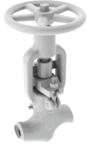 Клапан (вентиль) запорный под приварку ручной 1с-12-5 DN 50 PN 25,0 МПа Т350 °С, корпус ст. 20