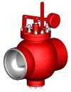 Клапан регулирующий под приварку ручной 14с-73-20-3 DN 300 PN 6,3 МПа Т425 °С, корпус ст. 20
