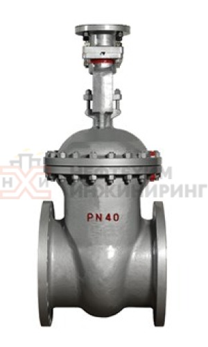 Задвижка клиновая литая с выдвижным шпинделем фланцевая под электропривод 30с915нж Ду 300 Ру 40 кгс/см² У1, корпус ст. 20Л, класс герметичности «А» по ГОСТ 9544-2015
