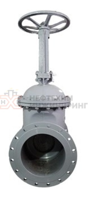 Задвижка клиновая литая с выдвижным шпинделем фланцевая ручная 30с64нж Ду 400 Ру 25 кгс/см² У1, корпус ст. 20Л, класс герметичности «А» по ГОСТ 9544-2015