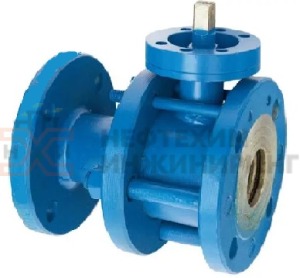 Кран шаровой разборный проходной неполнопроходной фланцевый под электропривод КШ-Р.П.НП.Ф.ЭП.НХИ.100/080.063.02.ХЛ1 Ду 100/80 Ру 63 кгс/см², корпус ст. 09Г2С, класс герметичности «А» по ГОСТ 9544-2015