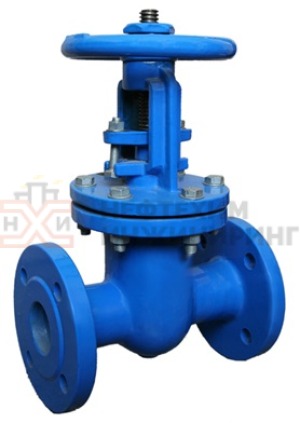 Задвижка клиновая литая с выдвижным шпинделем фланцевая ручная 30лс64нж Ду 100 Ру 25 кгс/см² ХЛ1, корпус ст. 20ГЛ, класс герметичности «А» по ГОСТ 9544-2015