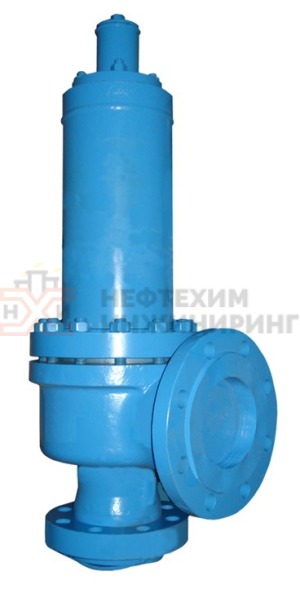 Клапан предохранительный пружинный сильфонный фланцевый без приспособления для принудительного открытия СППК5С 50-63нж1 28нж22нж Ду 50/80 Ру 63/40 кгс/см² УХЛ1, корпус ст. 12Х18Н12М3ТЛ, класс герметичности «В» по ГОСТ 9544-2015