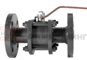 Кран шаровой разборный проходной полнопроходной фланцевый ручной КШ-Р.П.ПП.Ф.Р.НХИ.125.040.01.У Ду 125 Ру 40 кгс/см², корпус ст. 20, класс герметичности «А» по ГОСТ 9544-2015