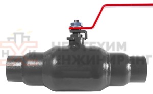 Кран шаровой цельносварной проходной полнопроходной под приварку ручной КШ-Ц.П.ПП.П.Р.НХИ.025.040.01.У Ду 25 Ру 40 кгс/см², корпус ст. 20, класс герметичности «А» по ГОСТ 9544-2015