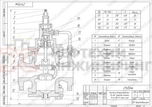 Регулятор давления фланцевый "до себя" нормально закрытый 21ч13нж Ду 50 Ру 16 кгс/см² У3, корпус чугун