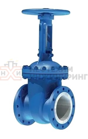 Задвижка клиновая литая с выдвижным шпинделем фланцевая ручная 30лс64нж Ду 400 Ру 25 кгс/см² ХЛ1, корпус ст. 20ГЛ, класс герметичности «А» по ГОСТ 9544-2015