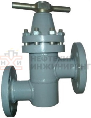 Клапан запорный сильфонный фланцевый ручной 14нж17п Ду 50 Ру 10 кгс/см² УХЛ1, корпус ст. 12Х18Н10Т, класс герметичности «А» по ГОСТ 9544-2015
