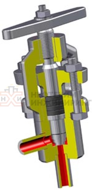 Клапан (вентиль) угловой под приварку ручной Т-202БМ Ду 10 Ру 137 кгс/см²  Т560 °С, корпус ст. 12Х1МФ