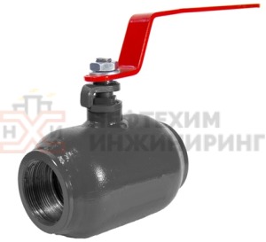 Кран шаровой цельносварной проходной полнопроходной муфтовый ручной КШ-Ц.П.ПП.М.Р.НХИ.032.040.02.ХЛ1 Ду 32 Ру 40 кгс/см², корпус ст. 09Г2С, класс герметичности «А» по ГОСТ 9544-2015