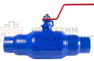Кран шаровой цельносварной проходной неполнопроходной муфтовый ручной КШ-Ц.П.НП.М.Р.НХИ.050/040.040.02.ХЛ1 Ду 50/40 Ру 40 кгс/см², корпус ст. 09Г2С, класс герметичности «А» по ГОСТ 9544-2015