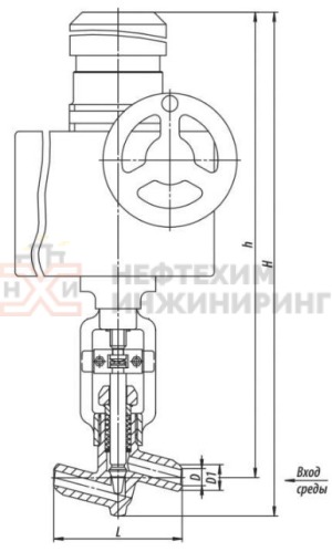 Клапан регулирующий под приварку с электроприводом (ПЭМ-А29У) 10с-5-2Э Ду 20 Ру 250 кгс/см²  Т350 °С, корпус ст. 20