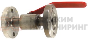 Кран шаровой разборный проходной полнопроходной фланцевый ручной КШ-Р.П.ПП.Ф.Р.НХИ.020.040.04.УХЛ1 Ду 20 Ру 40 кгс/см², корпус ст. 10Х17Н13М2Т, класс герметичности «А» по ГОСТ 9544-2015