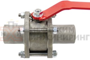 Кран шаровой разборный проходной полнопроходной муфтовый ручной КШ-Р.П.ПП.М.Р.НХИ.050.016.04.УХЛ1 Ду 50 Ру 16 кгс/см², корпус ст. 10Х17Н13М2Т, класс герметичности «А» по ГОСТ 9544-2015