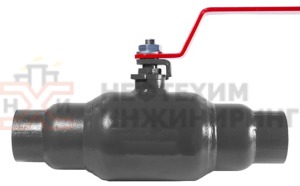 Кран шаровой цельносварной проходной неполнопроходной под приварку ручной КШ-Ц.П.НП.П.Р.НХИ.150/125.025.01.У Ду 150/125 Ру 25 кгс/см², корпус ст. 20 класс герметичности «А» по ГОСТ 9544-2015 (газ)