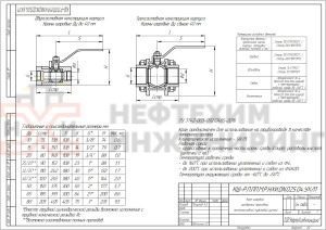 Кран шаровой разборный проходной полнопроходной муфтовый ручной КШ-Р.П.ПП.М.Р.НХИ.010.025.04.УХЛ1 Ду 10 Ру 25 кгс/см², корпус ст. 10Х17Н13М2Т, класс герметичности «А» по ГОСТ 9544-2015