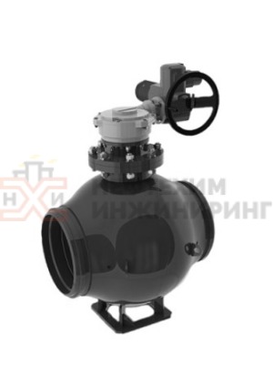 Кран шаровой полнопроходной под приварку с пневмогидроприводом 11с(6)745п DN 200 PN 16,0 МПа У1, корпус ст. 20, класс герметичности «А» по ГОСТ 9544-2015 (газ)