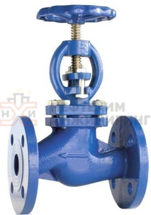 Клапан запорный сальниковый фланцевый ручной 15лс22п Ду 40 Ру 40 кгс/см² ХЛ1, корпус ст. 09Г2С, класс герметичности «А» по ГОСТ 9544-2015