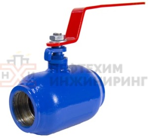 Кран шаровой цельносварной проходной неполнопроходной муфтовый ручной КШ-Ц.П.НП.М.Р.НХИ.065/050.025.02.ХЛ1 Ду 65/50 Ру 25 кгс/см², корпус ст. 09Г2С, класс герметичности «А» по ГОСТ 9544-2015 (газ)