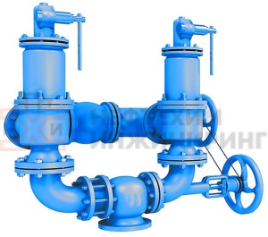Блок предохранительных клапанов БПУ РС 100-160нж УХЛ1 50нж13нж9