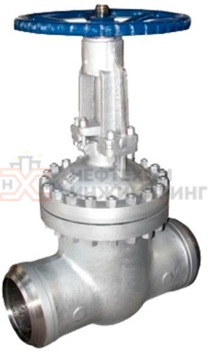 Задвижка клиновая с выдвижным шпинделем под приварку ручная 31нж45нж Ду 80 Ру 250 кгс/см² УХЛ1, корпус ст. 12Х18Н9ТЛ, класс герметичности «А» по ГОСТ 9544-2015