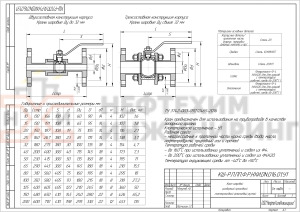Кран шаровой разборный проходной полнопроходной фланцевый ручной КШ-Р.П.ПП.Ф.Р.НХИ.040.016.01.У Ду 40 Ру 16 кгс/см², корпус ст. 20, класс герметичности «А» по ГОСТ 9544-2015