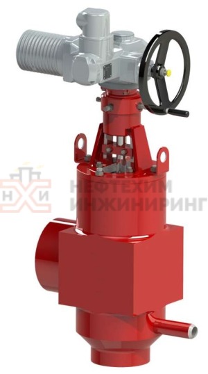 Клапан регулирующий под приварку с электроприводом (ПЭМ-Б2У) 18с-8-2-01Э Ду 150 Ру 137 кгс/см²  Т560 °С, корпус ст. 12Х1МФ