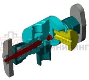Клапан (вентиль) трехходовой под приварку ручной Т-203нж Ду 10 Ру 100 кгс/см²  Т560 °С, корпус ст. 12Х18Н10Т