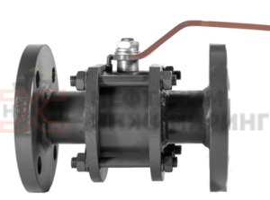 Кран шаровой разборный проходной полнопроходной фланцевый ручной КШ-Р.П.ПП.Ф.Р.НХИ.065.025.01.У Ду 65 Ру 25 кгс/см², корпус ст. 20, класс герметичности «А» по ГОСТ 9544-2015