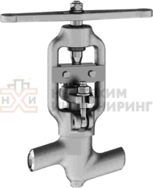 Клапан (вентиль) запорный под приварку ручной 1456-20-0 Ду 20 Ру 250 кгс/см²   Т250 °С, корпус ст. 20