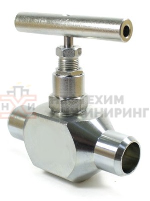 Клапан запорный игольчатый под приварку ручной 15с67бк Ду 6 Ру 400 кгс/см² У1, корпус ст. 20, класс герметичности «А» по ГОСТ 9544-2015