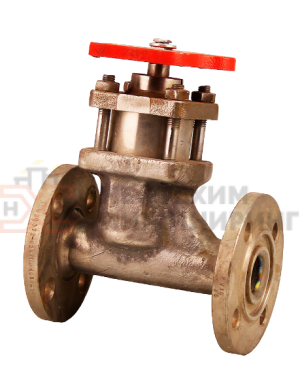 Клапан запорный сильфонный фланцевый ручной 15тн5п2м Ду 25 Ру 16 кгс/см² УХЛ1, корпус ст. ВТ1-0, класс герметичности «А» по ГОСТ 9544-2015