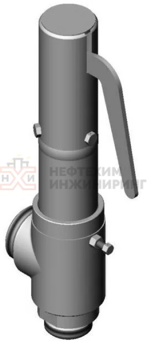 Клапан предохранительный цапковый 17с-1-3 Ду 40 Ру 10 кгс/см²  Т250 °С, корпус ст. 20