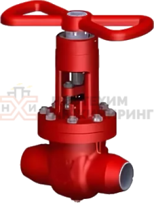 Задвижка запорная под приварку ручная 2с-35-1 Ду 80 Ру 63 кгс/см²  Т425 °С, корпус ст. 25Л