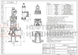 Клапан предохранительный пружинный сильфонный фланцевый с приспособлением для принудительного открытия СППК5РС 100-40нж1 28нж21нж1 Ду 100/150 Ру 40/16 кгс/см² УХЛ1, корпус ст. 12Х18Н12М3ТЛ, класс герметичности «В» по ГОСТ 9544-2015