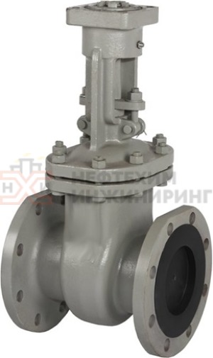 Задвижка клиновая литая с выдвижным шпинделем фланцевая под электропривод 30с964нж Ду 300 Ру 25 кгс/см² У1, корпус ст. 20Л, класс герметичности «А» по ГОСТ 9544-2015