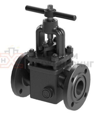 Клапан запорный сальниковый с обогревом фланцевый ручной 13с18п Ду 65 Ру 16 кгс/см² У1, корпус ст. 25Л, класс герметичности «А» по ГОСТ 9544-2015