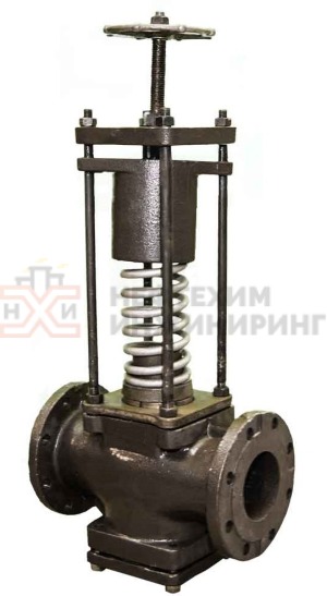 Регулятор давления фланцевый "после себя" нормально открытый 21ч5бк Ду 80 Ру 16 кгс/см² У3, корпус чугун