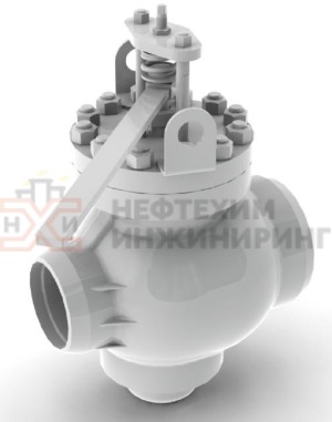Клапан регулирующий под приварку ручной 6с-8-4 Ду 300 Ру 63 кгс/см²  Т425 °С, корпус ст. 25Л