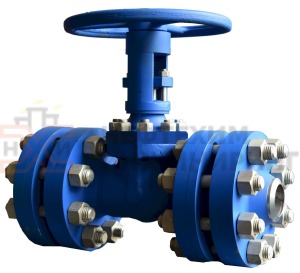 Задвижка клиновая литая с выдвижным шпинделем фланцевая ручная 31лс45нж Ду 80 Ру 250 кгс/см² ХЛ1, корпус ст. 20ГЛ, класс герметичности «А» по ГОСТ 9544-2015